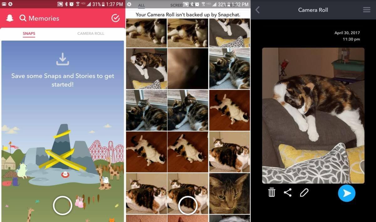 Comment accéder aux Mémoires de Snapchat