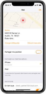 Activer l’application Localiser
