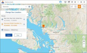 Entrez une fausse adresse ou de fausses coordonnées GPS