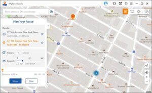 modifier l’emplacement de départ