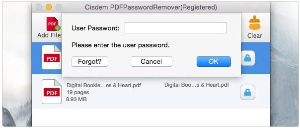 Cisdem PDF Password Remover