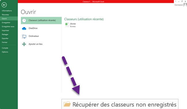 Comment récupérer les fichiers temporaires d’Excel sur Windows ?