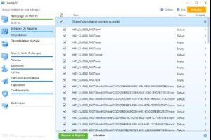 Nettoyage du registre