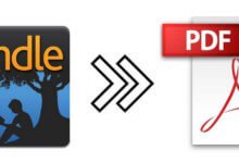 convertir des fichiers Kindle en PDF