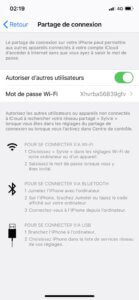 Désactiver le Hotspot personnalisé