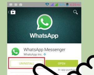 Désinstaller WhatsApp de votre appareil