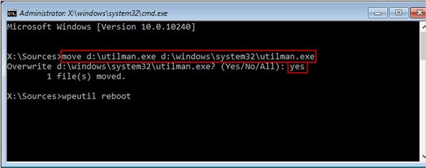 Redémarrez de nouveau votre ordinateur à partir du disque d’installation Windows