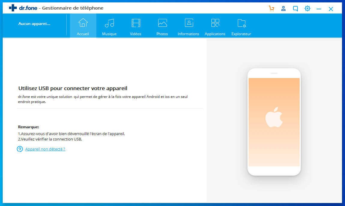 dr.fone - Gestionnaire de téléphone