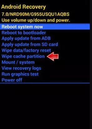 Effacer le cache de la partition