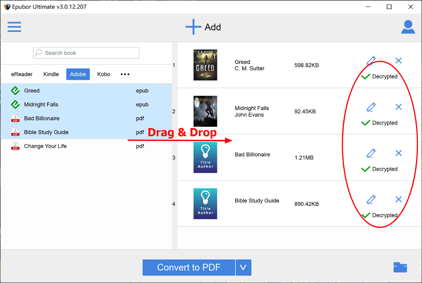 Enlever le DRM d’un ACSM avec un programme de suppression DRM pour ACSM