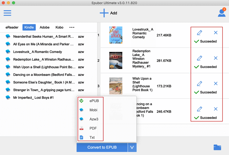 supprimer la protection DRM et convertir votre livre Kindle