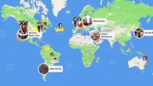 La carte Snap Map de Snapchat