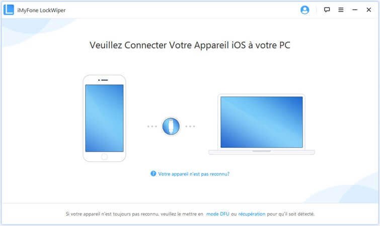 Connectez votre iPhone à l’ordinateur via un câble USB