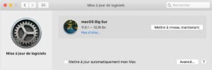 Cliquez maintenant sur l’icône de « Mise à jour logicielle »