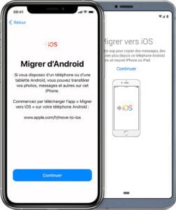 Transférer les contacts d’un Android vers un iPhone en utilisant Migrer vers iOS