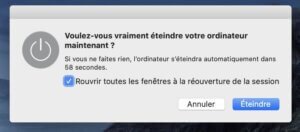 Redémarrer votre Mac