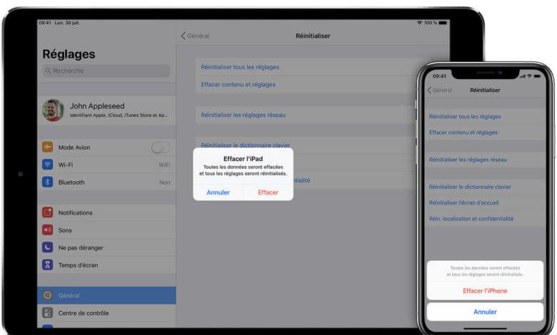 Comment réinitialiser un iPhone