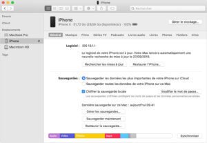 Récupérer les photos supprimées d’un iPhone à partir de la sauvegarde iTunes/Finder