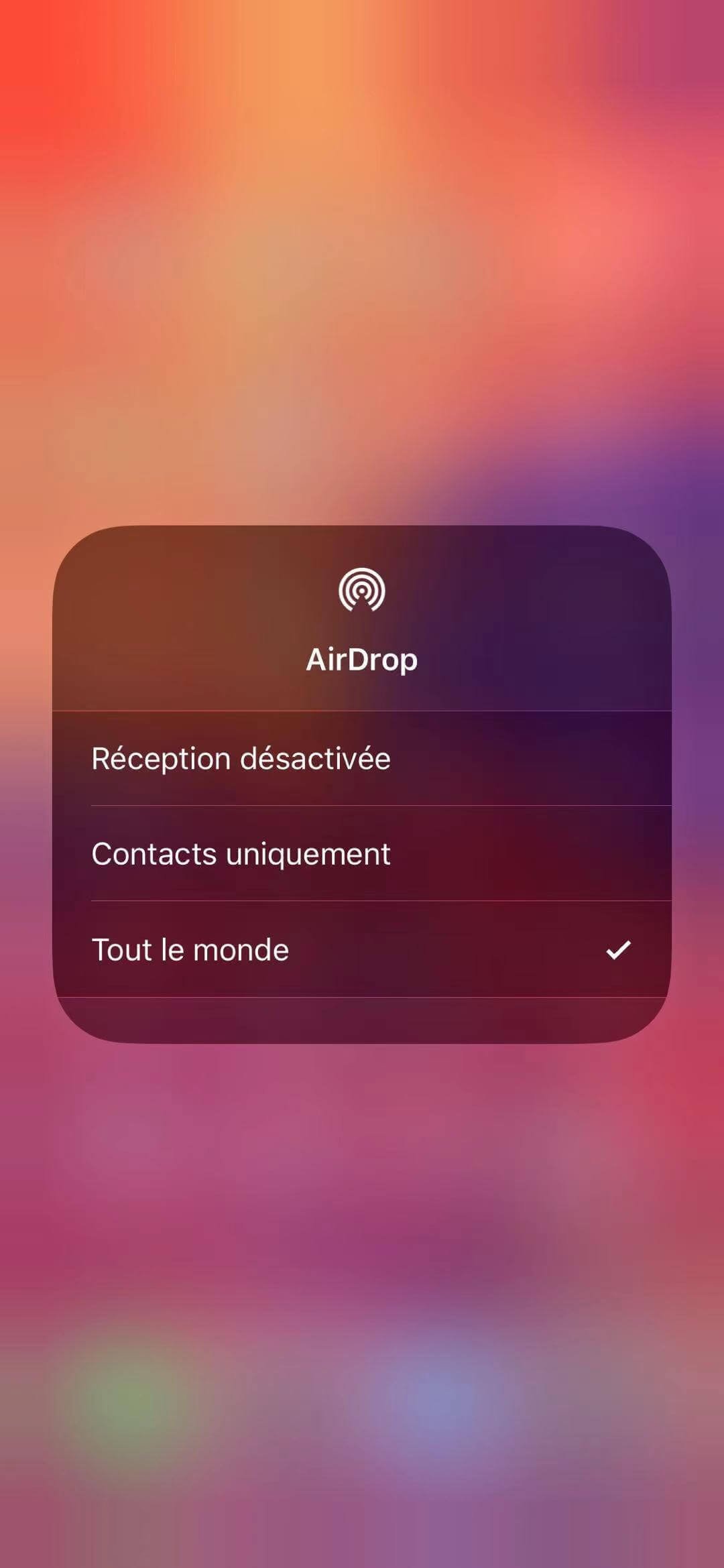 S’assurer que votre appareil iOS est visible