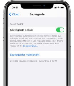 Sauvegarder un iPhone via iCloud