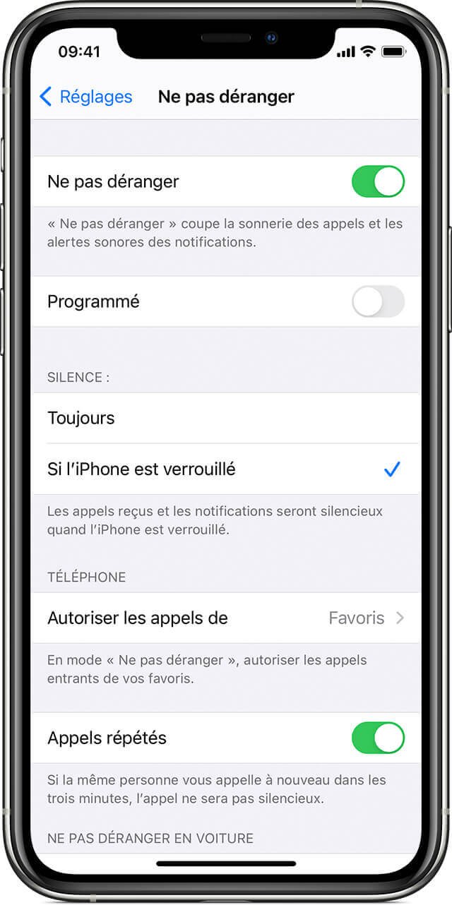 Comment savoir si le mode « Ne pas déranger » est activé ?