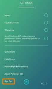 Se déconnecter de Pokémon avant la téléportation