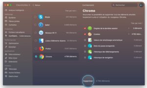 sélectionner la confidentialité en Chrome