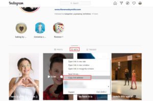 compte Instagram et sélectionnez IGTV