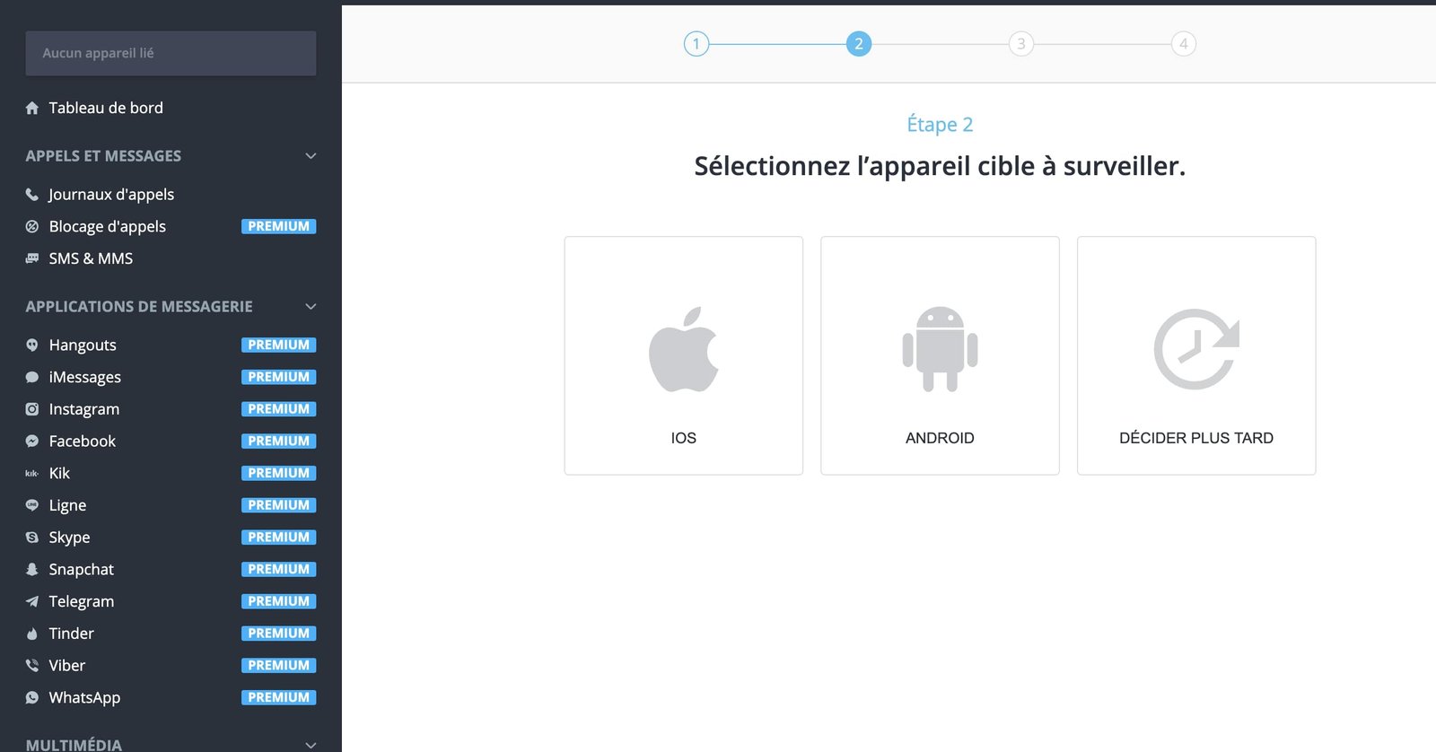 Configurer l’appareil Android et/ou iOS