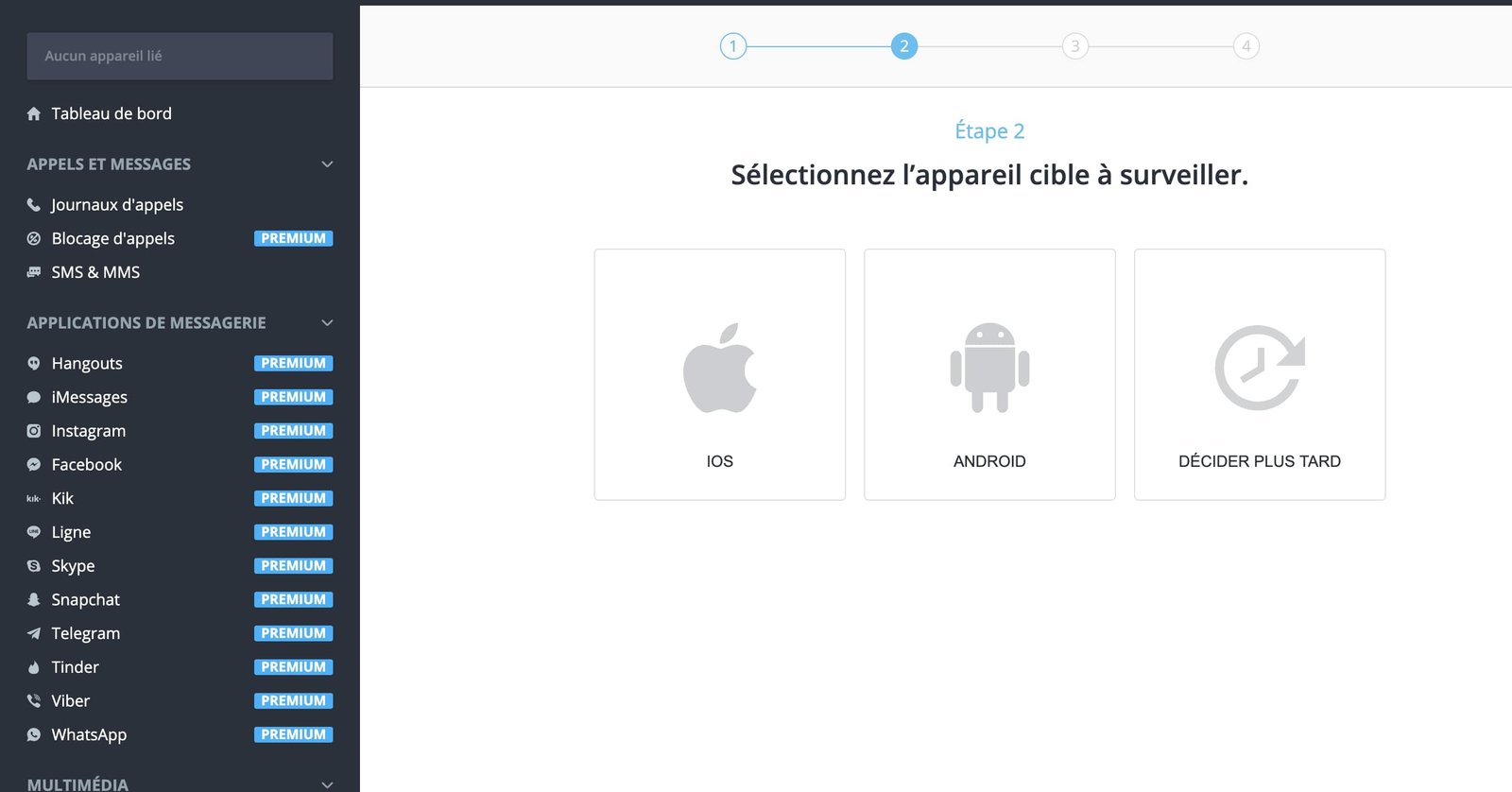 Configurer l’appareil Android et/ou iOS