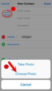 Vous verrez ici l’option « Ajouter une photo », appuyez sur ce bouton et choisissez l’option « Choisir une photo »