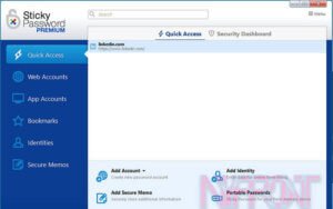 sticky password