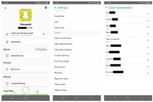 Supprimez votre conversation Snapchat