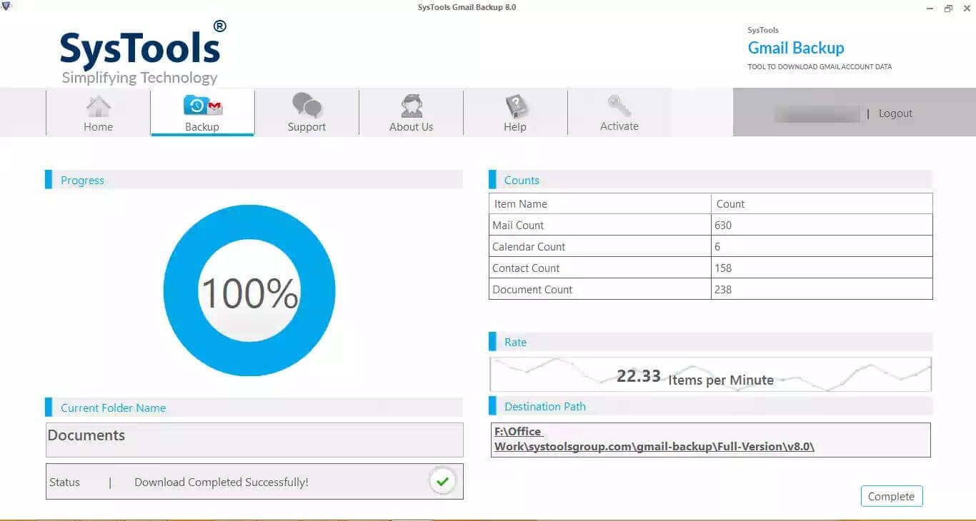 Cliquez sur le bouton « Start » pour démarrer le processus
