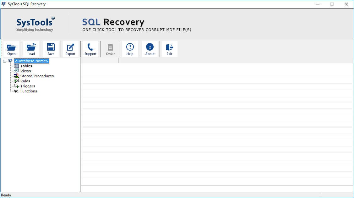 Installez et démarrez le programme de récupération SQL sur votre ordinateur.