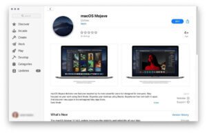 retrouver le programme d’installation de Mojave