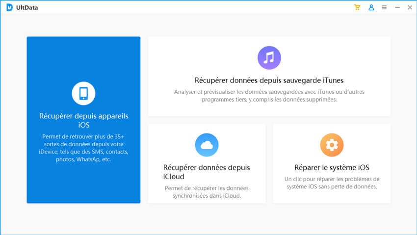 Tenorshare UltData - Récupération de données iOS