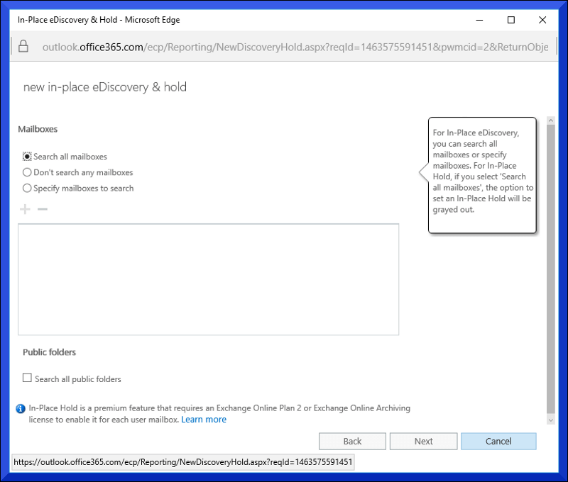 Veuillez spécifier les critères pour toutes les boîtes aux lettres Office 365 ou choisissez-les en les ajoutant par le bouton « + ». Cela pourra aider à exporter la boîte aux lettres d’Office 365 vers le format de fichier PST.