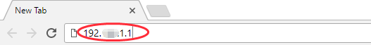 Entrez l’adresse IP dans votre navigateur et appuyez sur la touche « Entrée ».
